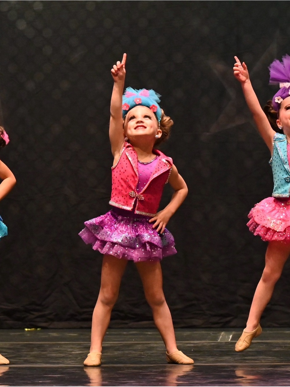 Girls Pink and Purple Sparkle Dance Costume